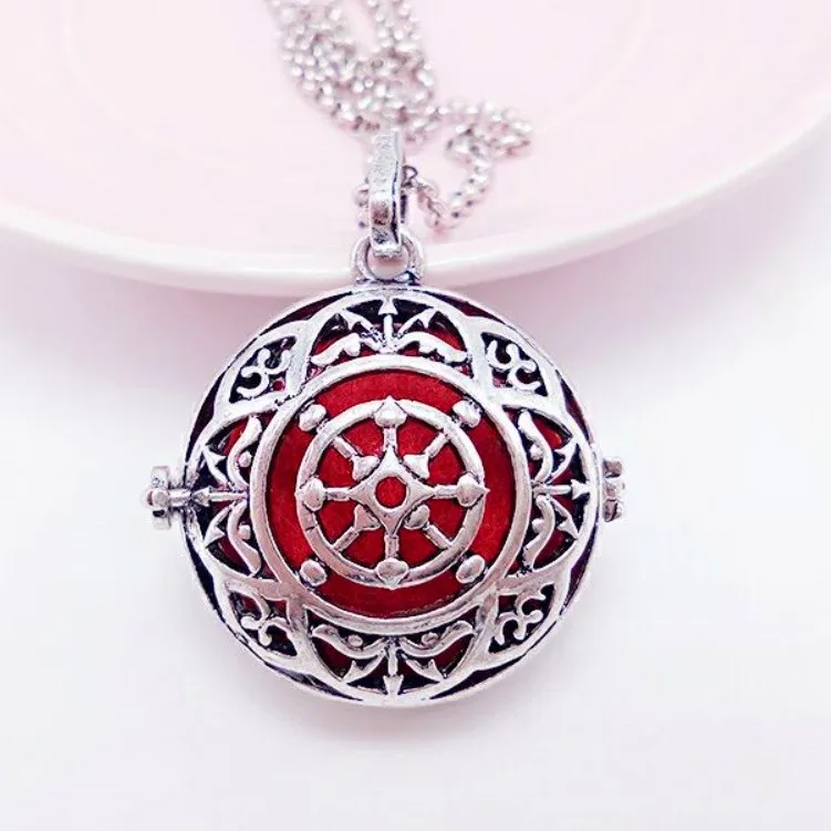 1 шт. открытое винтажное ожерелье Ароматерапия медальон эфирные масла духи кулон