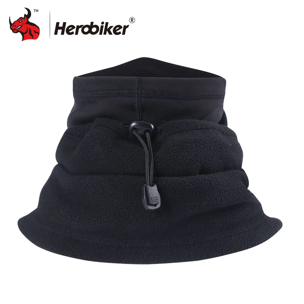 Мотоциклетная маска для лица HEROBIKER Зимняя Теплая Флисовая Балаклава шапка