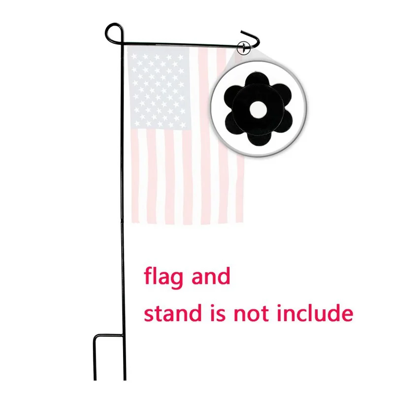 

4pcs/ Pack Yard Flag Banners Accessories Garden Flag Stoppers Rubber Stops Clear Anti-wind Clips Garden Flag Rubber Stopper