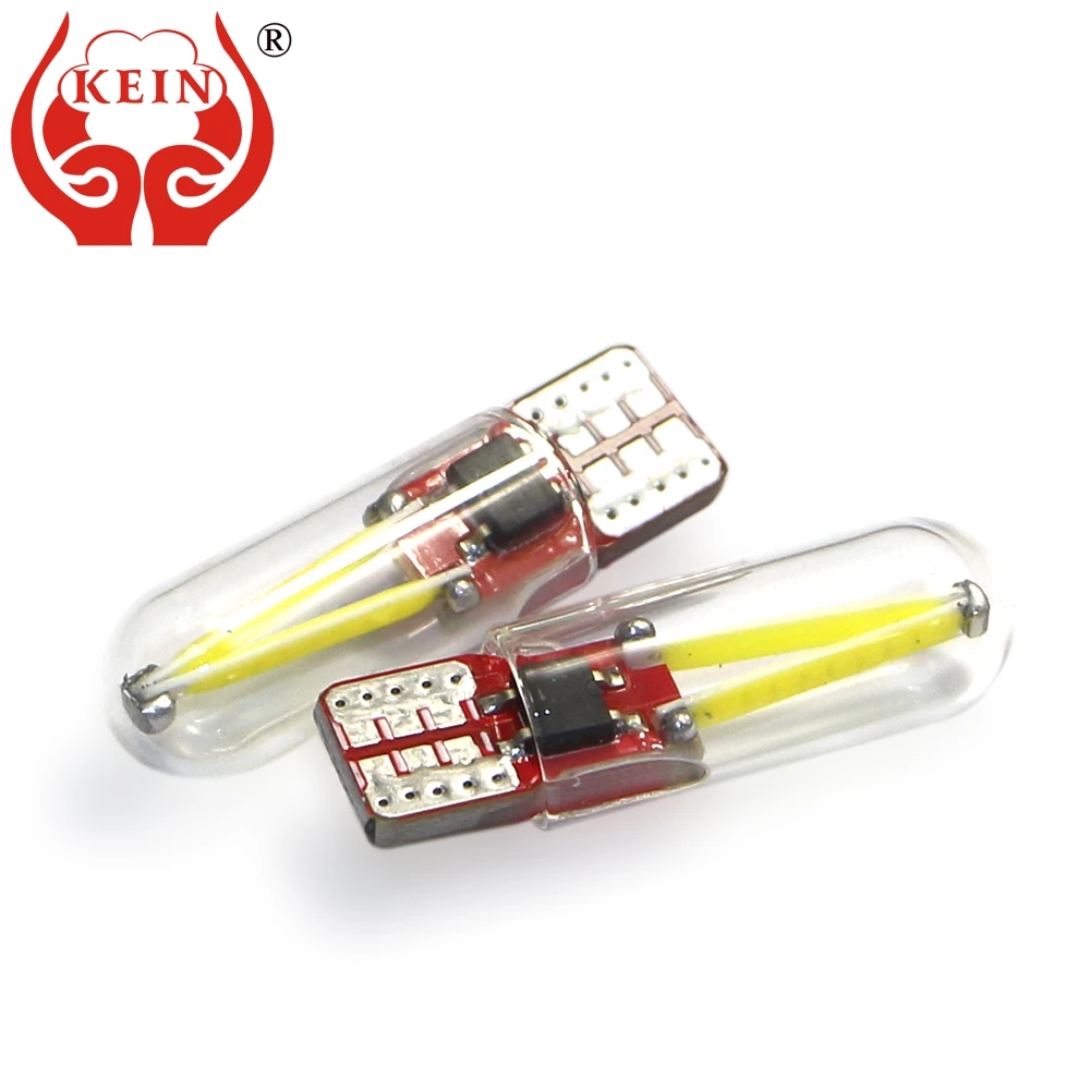 KEIN 10 шт. стеклянная подсветка w5w led t10 194 168 Авто Боковая Клинообразная лампа для