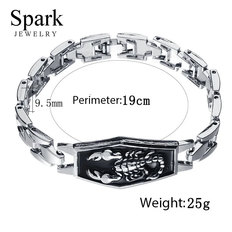 Специальное предложение Акция панк Рок звено цепи браслет Скорпион Зодиак для