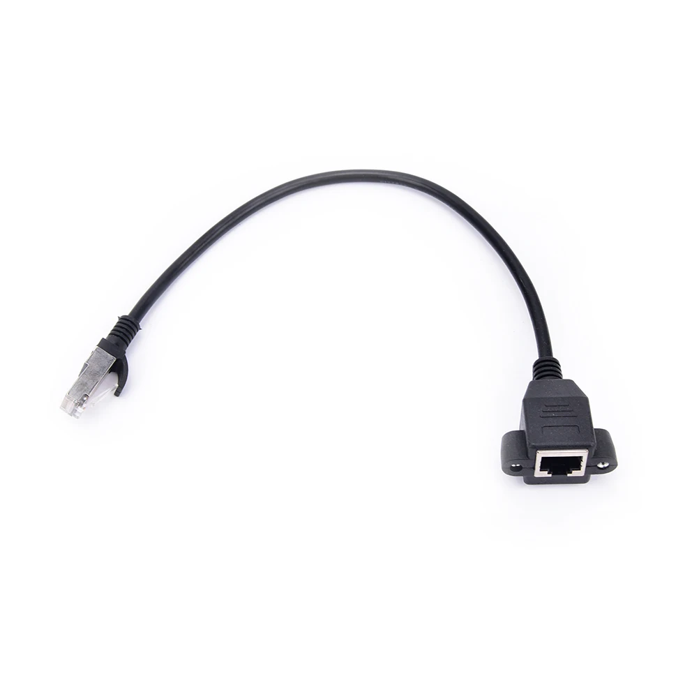 30 см RJ45 кабель штекер гнездо винтовое крепление для панели Ethernet LAN Сетевой