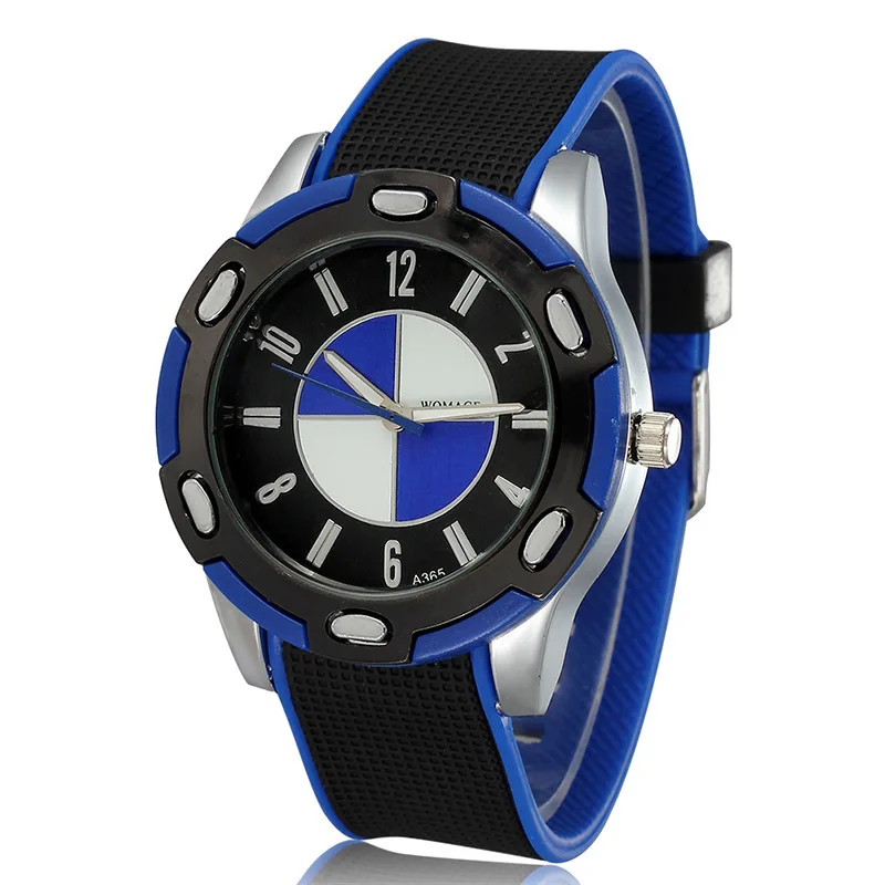 Blue Модные Повседневные спортивные часы Montre Femme с силиконовым ремешком кварцевые часы Relogio Masculino мужские женские наручные часы Horloge Прямая поставка - Цвет: Blue