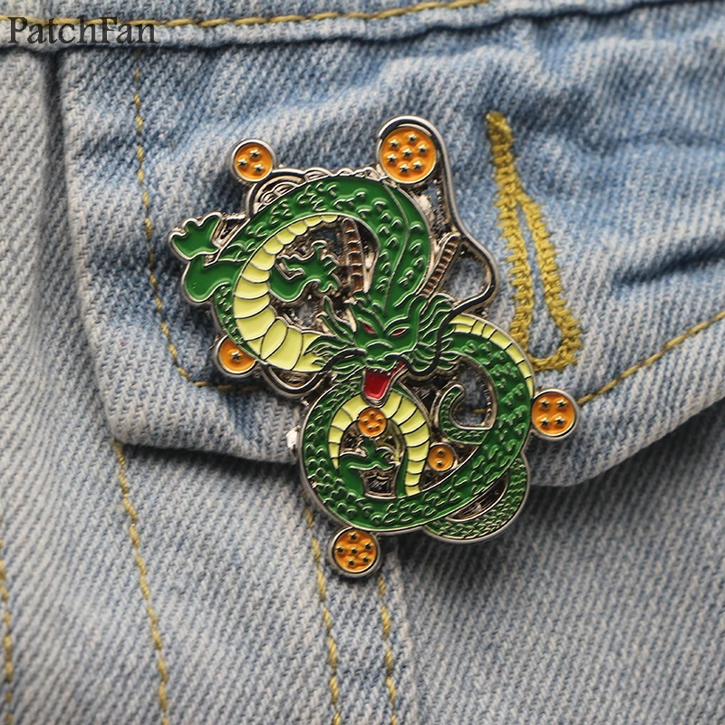 Patchfan Жемчуг дракона Beerus Кот цинк галстук мультфильм булавки рюкзак одежда броши для мужчин и женщин шляпа Декоративные значки медали A1379