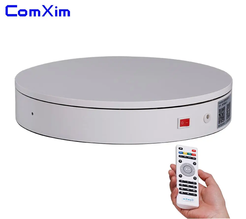 

ComXim 32 см 12.6in вращающийся электрический стол для фотосъемки с пультом дистанционного управления, Стенд дисплея,