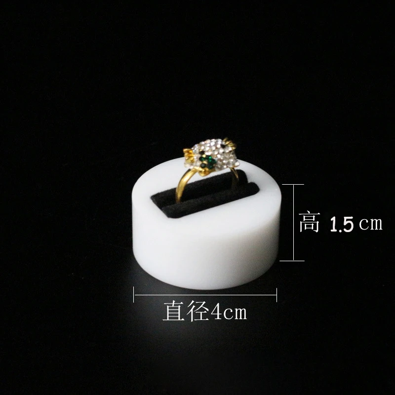 Customized Acrylic Round Ring Display Stand Ring Holder Ring Stand Jewelry Display Case Ring Organizer for Single Ring Display
