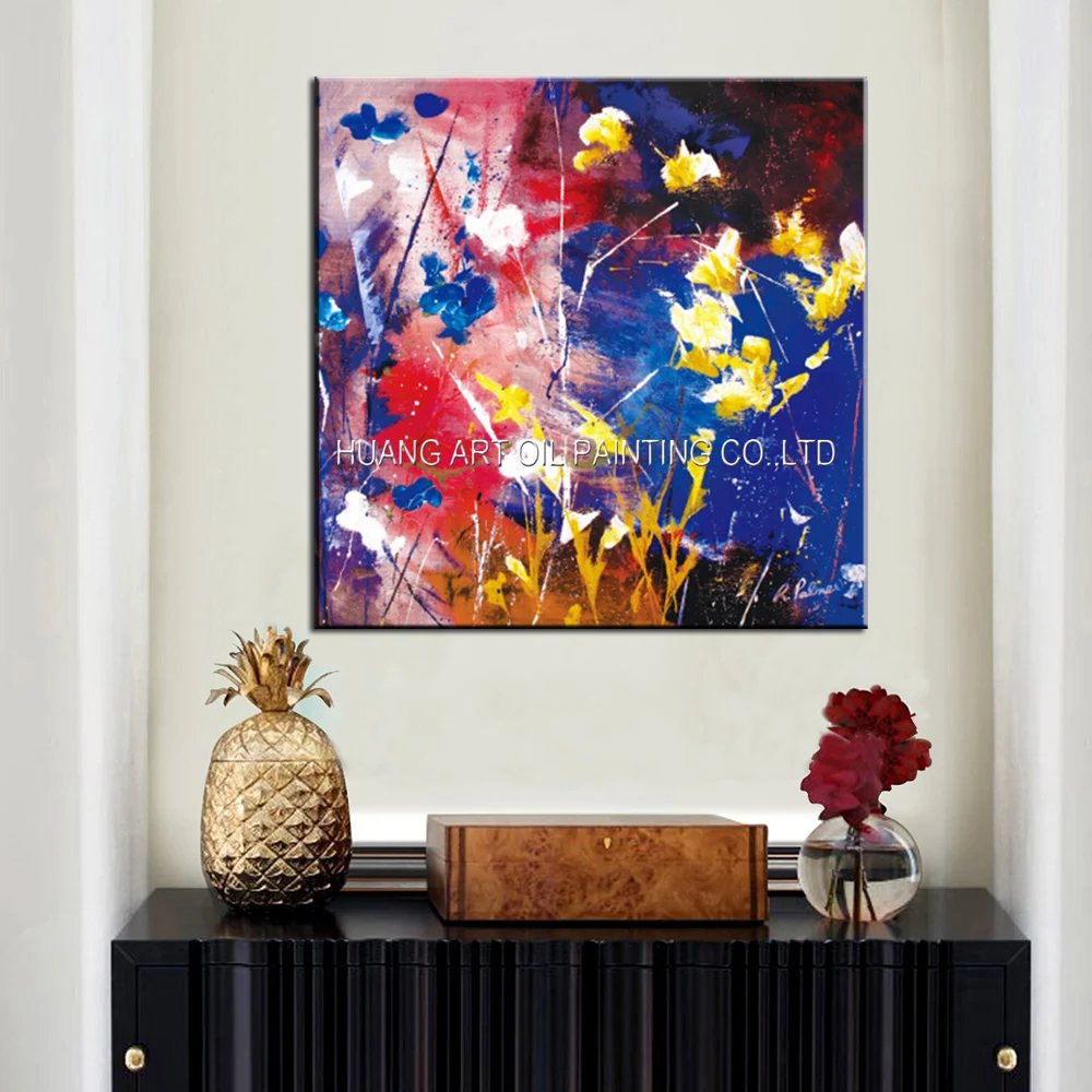 2017 Handmade Popular Abstract Landscape Oil Painting On Canvas Hand Painted Modern Flower for Living Room Wall Art | Дом и сад