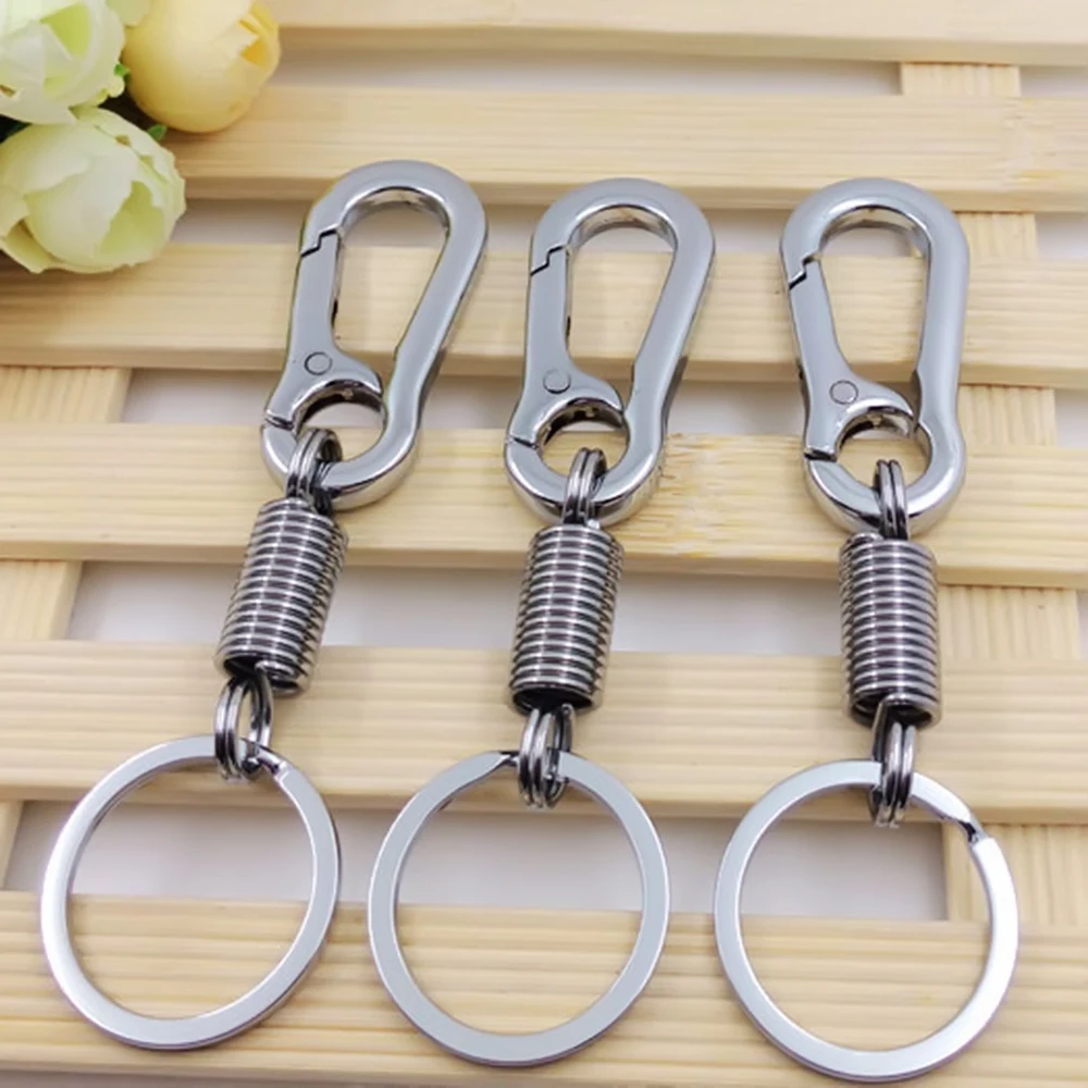 5 шт./лот Выдвижной карабин из нержавеющей стали для кемпинга и пеших прогулок на