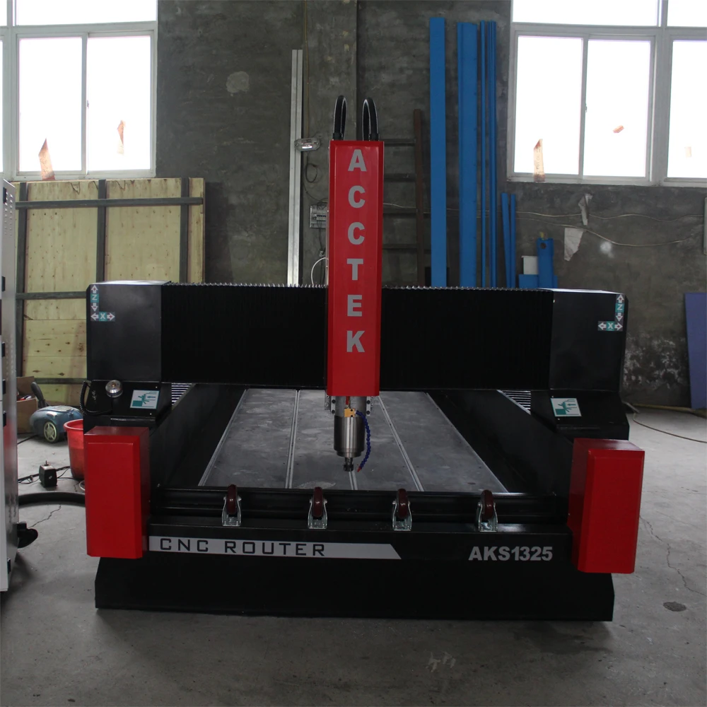 AKS1325 5.5квт большой мощности 3d cnc Камень скульптура машина/4 оси камень
