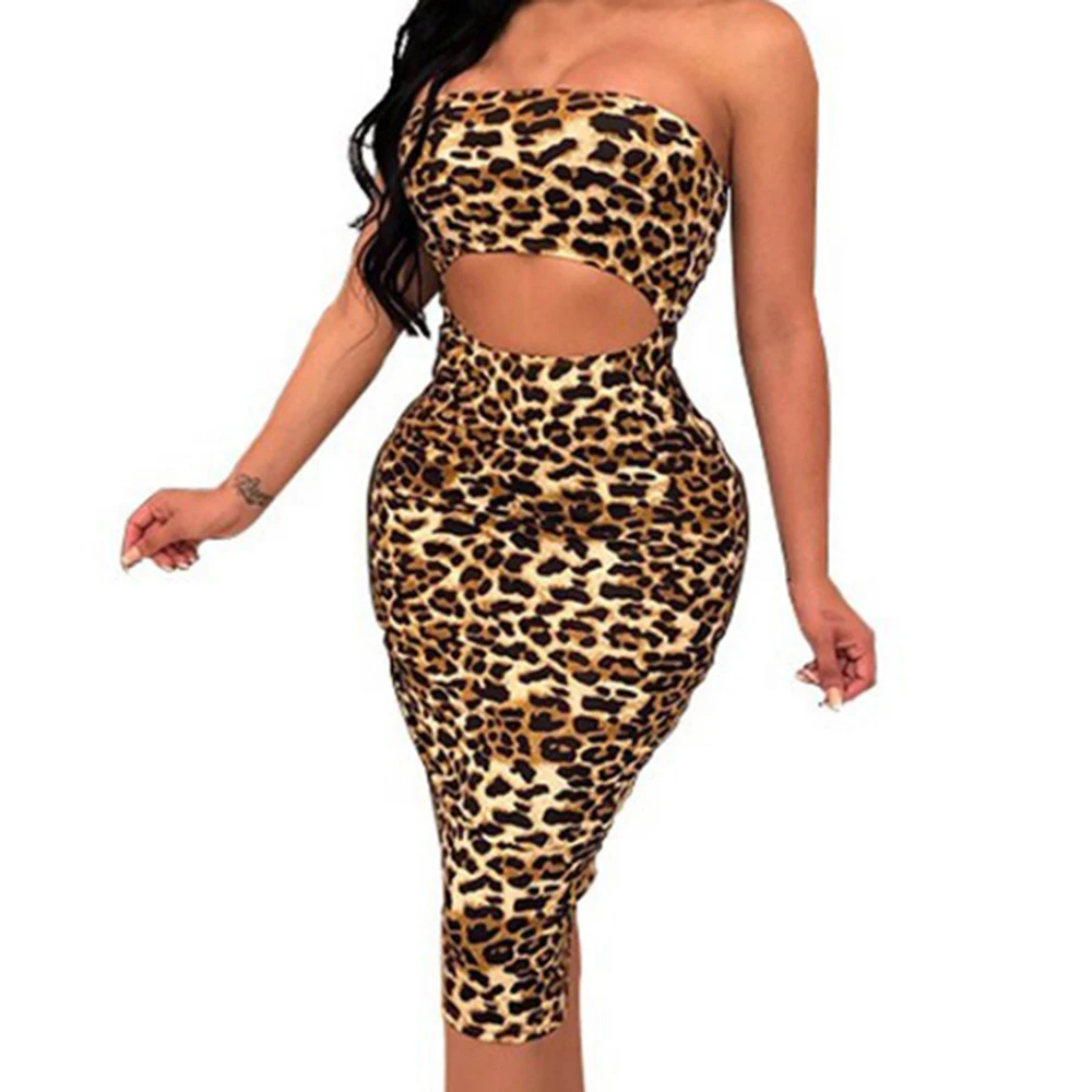 Женское леопардовое платье женская одежда летнее тонкое сексуальное без