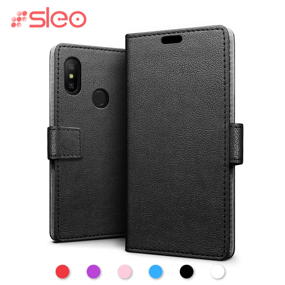 SLEO для Xiaomi Redmi 6 Pro чехол искусственная кожа флип Coque Бумажник Стенд случаи pro