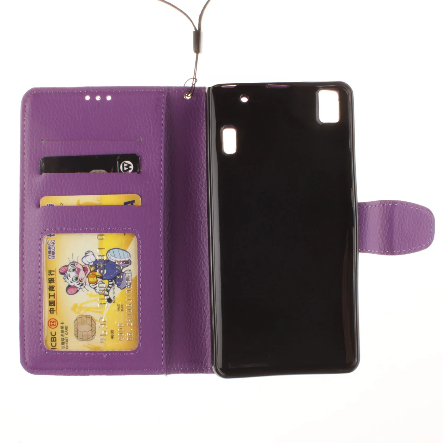 Однотонный чехол для Lenovo A 7000 A7000 / K 3 K3 Note K50 50 с фоторамкой кожаный откидной Чехол