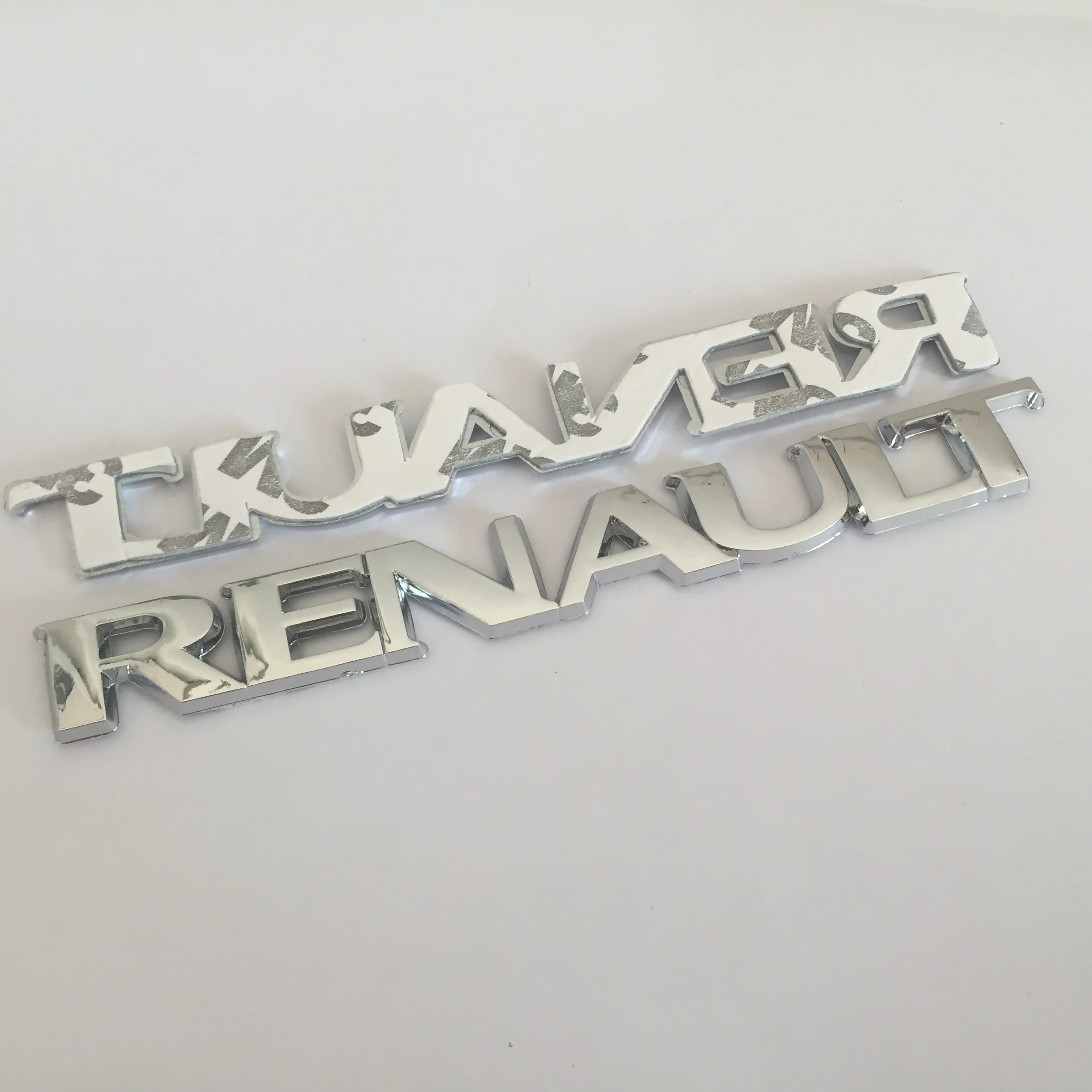 1 шт. ABS хром Renault автомобиля буквы задние наклейки на багажник эмблема значок