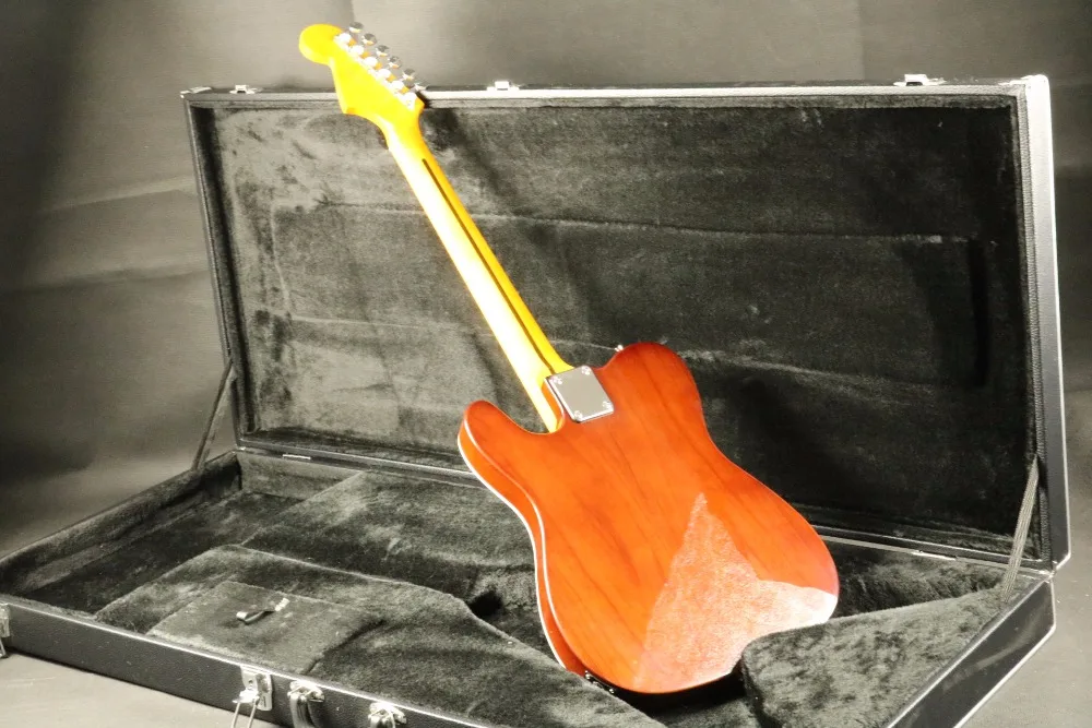 Светильник коричневый bigsby мост tele Электрогитара sh звукосниматели Топ привязки tele гитары