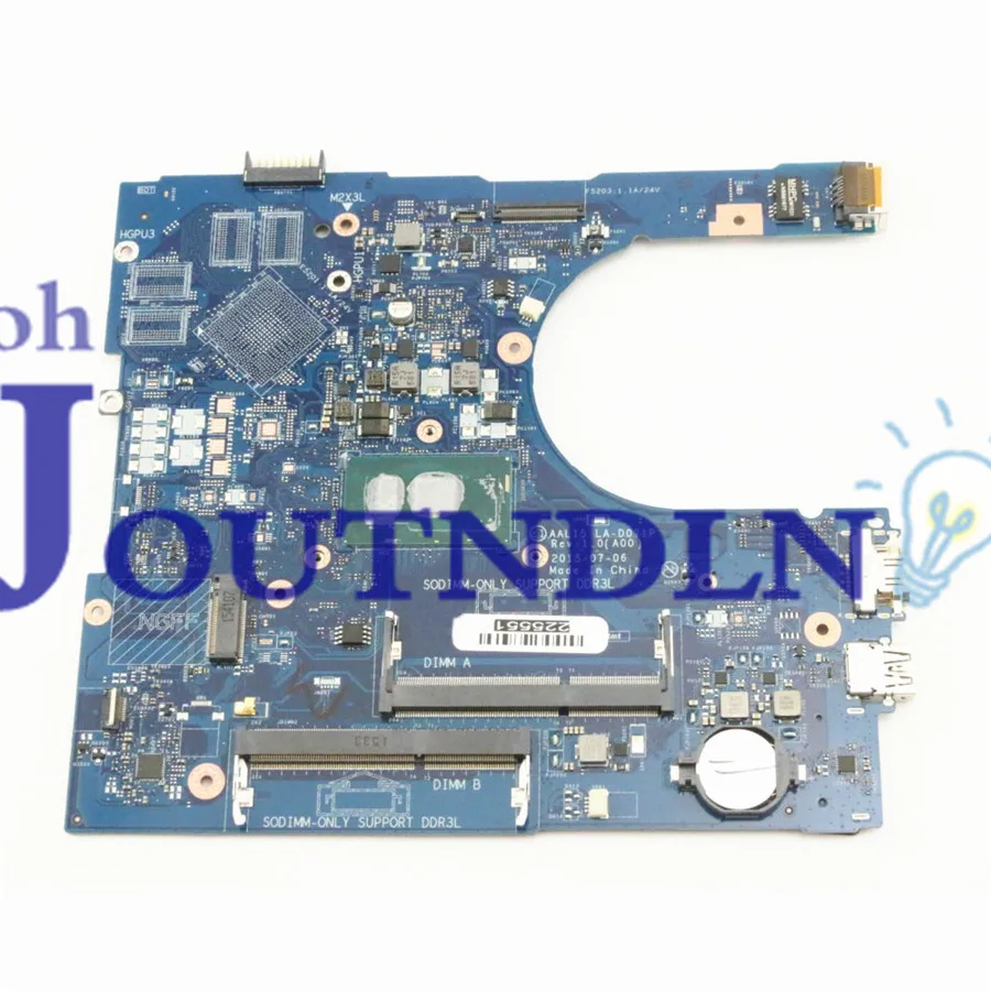 Материнская плата JOUTNDLN для ноутбука DELL INSPIRON 15 5559 3jxdm 03JXDM CN-03JXDM LA-D071P W/ I5-6200U