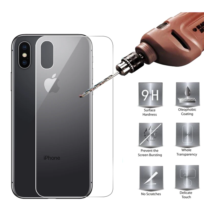 2.5D 9 H закаленное Стекло для IPhone X Экран протектор Телефон Защитная Плёнки iPhone