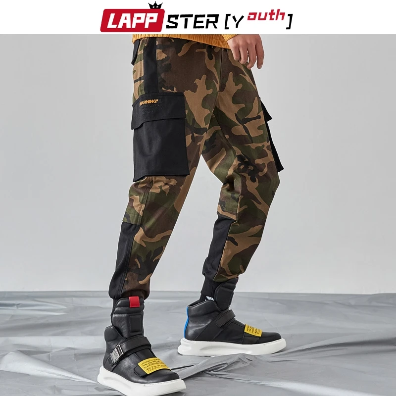 LAPPSTER мужские камуфляжные брюки джоггеры уличная мода 2020 человек Харадзюку