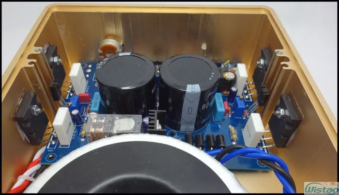 IWISTAO 2x100 Вт HIFI усилитель стерео дискретный компонент hcam музыкальная шкатулка A1 2SC5200/2SA1943 весь алюминиевый корпус ремесла