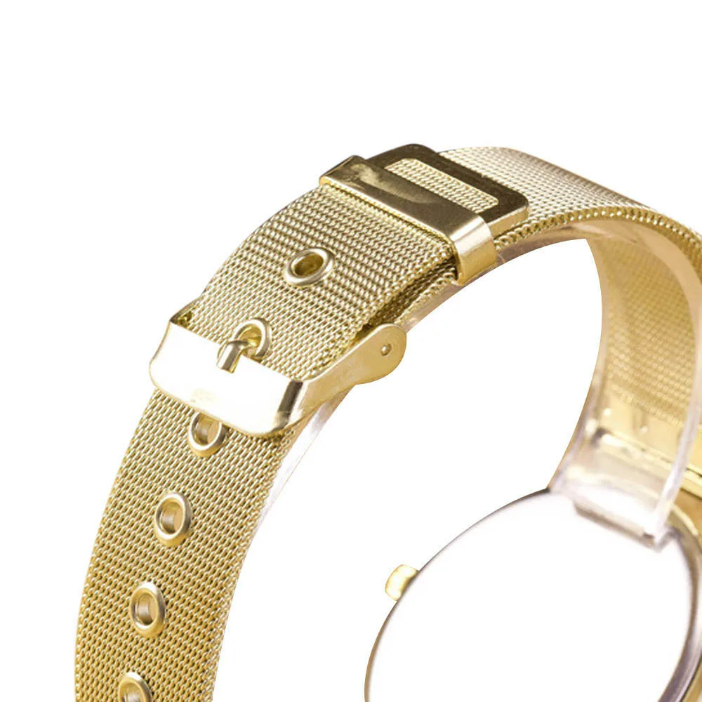 Горячие продажи Женские Часы люксовый бренд Дамы Золото Из Нержавеющей Стали