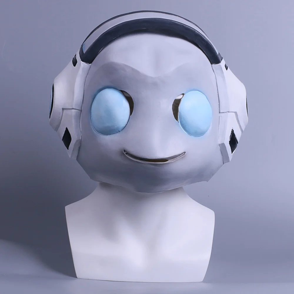 Горячая игра маска OW Косплэй маски Lucio латекс кожи головы для наращивания на всю