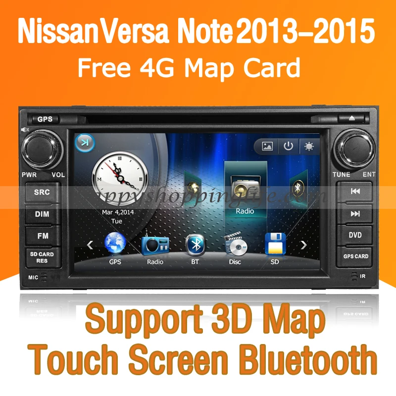 7 &quotавтомобильный dvd плеер для Nissan Versa Note 2013 2015 Радио Стерео мультимедиа gps