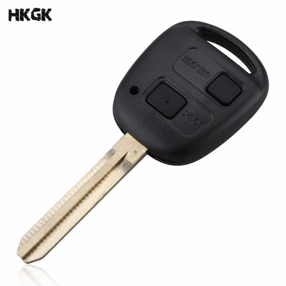 Чехол с 2 кнопками для автомобильного ключа Toyota Avensis Echo Avalon Kluger Camry Corolla Rav4