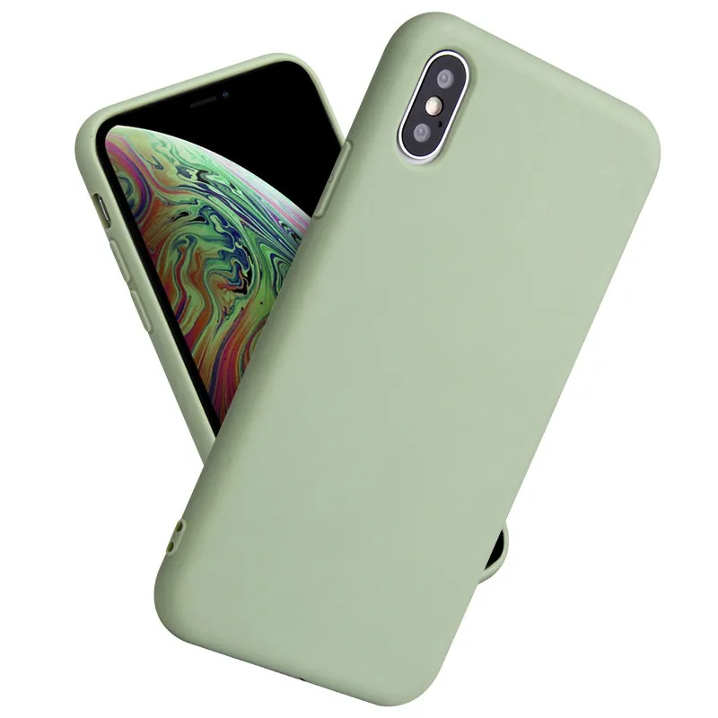Карамельный цвет чехол для телефона Iphone 7 8 Plus Матовый Твердый iPhone X XR Xs iPhone11 Pro Max