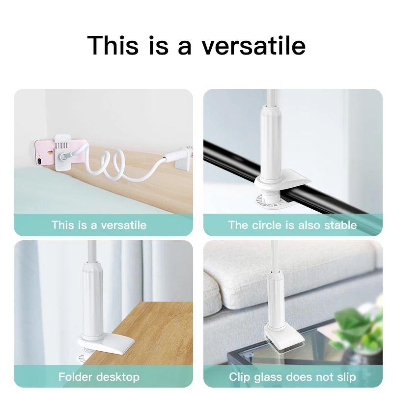 Универсальный вращающийся на 360 градусов гибкий держатель для телефона настольная кровать ленивый планшет зажим Кронштейн подставка для мобильного телефона Поддержка для iPhone samsung