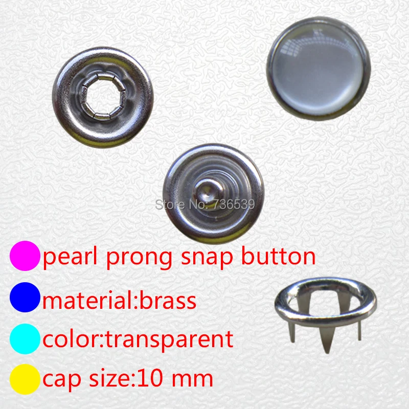FREE SHIPPING 1000sets 10mm preal prong snap button with good quality | Buttons