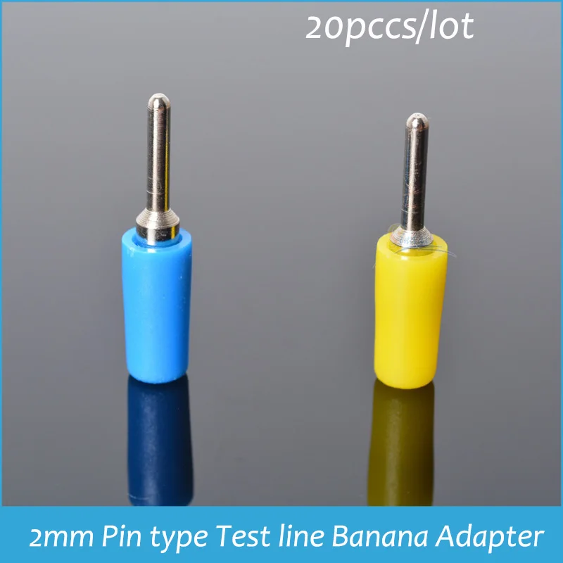 20 штук Pin Тип контрольные выводы вилки типа банан иглы 2 мм терминалы Тесты линия