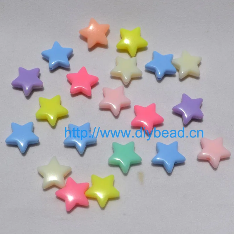 Акриловые шарики в виде пентаграммы разных цветов аксессуары для ювелирных