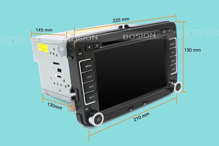 B 7&quot 2din Car DVD Player for VW Volkswagen/Passat/POLO/GOLF/Skoda USB Host GPS BT Radio RDS Free Maps | Автомобили и