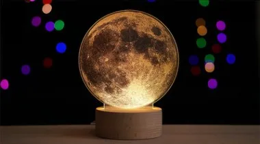 Синий 3D светодиодный Ночной светильник, рождественский подарок для детей, лампа, светильники, астронавт, олень, прикроватная лампа, украшение дома, лампа - Испускаемый цвет: Синий