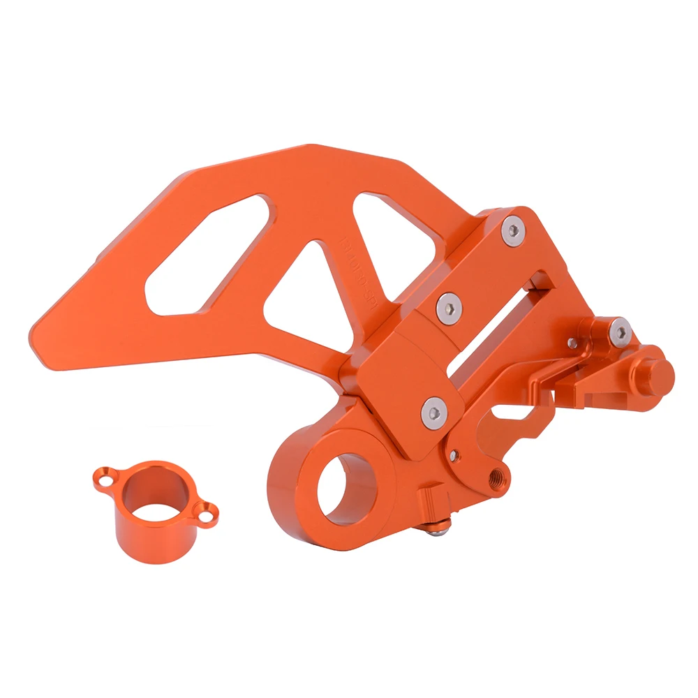 Disc Guard orange Мотоцикл с ЧПУ Алюминиевый задний тормозной диск концентратор распорка суппорт защита для Husaberg Husqvarna FC FE FS TC TE 125 150 250 350 450 501 - Цвет: Disc Guard orange