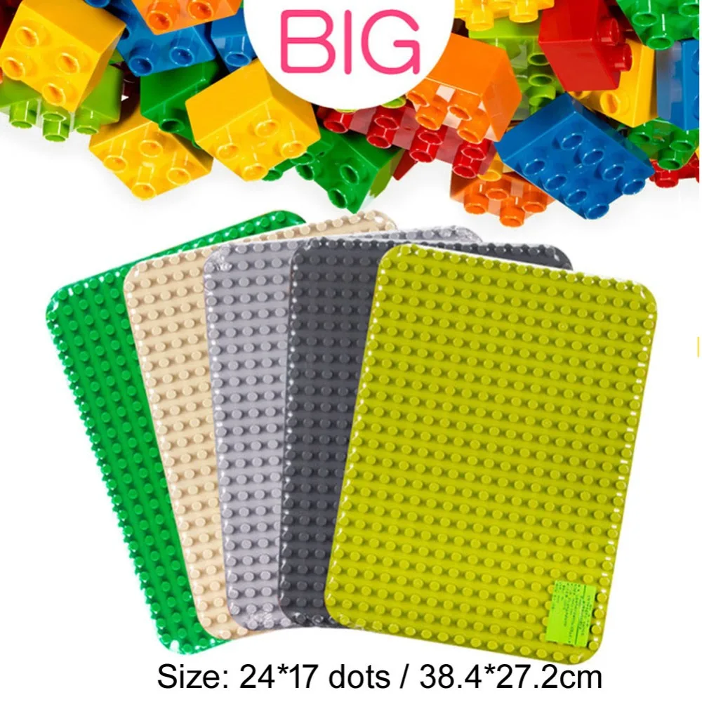 

24*17 Big Dots Baseplate for Large Building Block compatible DIY Base Plate MOC Loose Brick 38.4*27.2cm