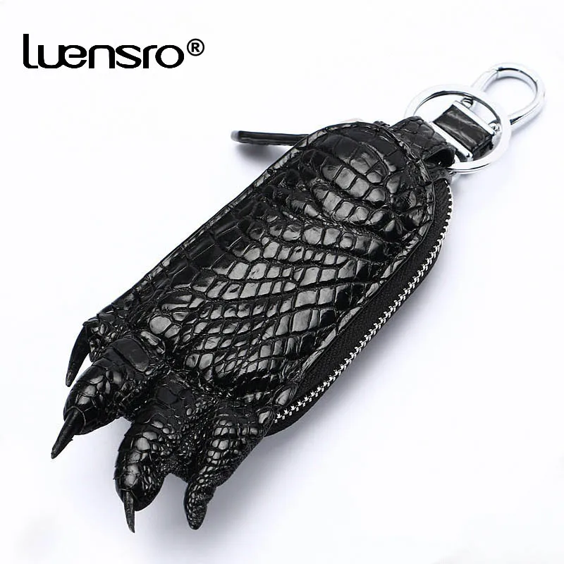 Кошелек для ключей LUENSRO из 100% натуральной крокодиловой кожи|key bag|car key holderkey wallet |