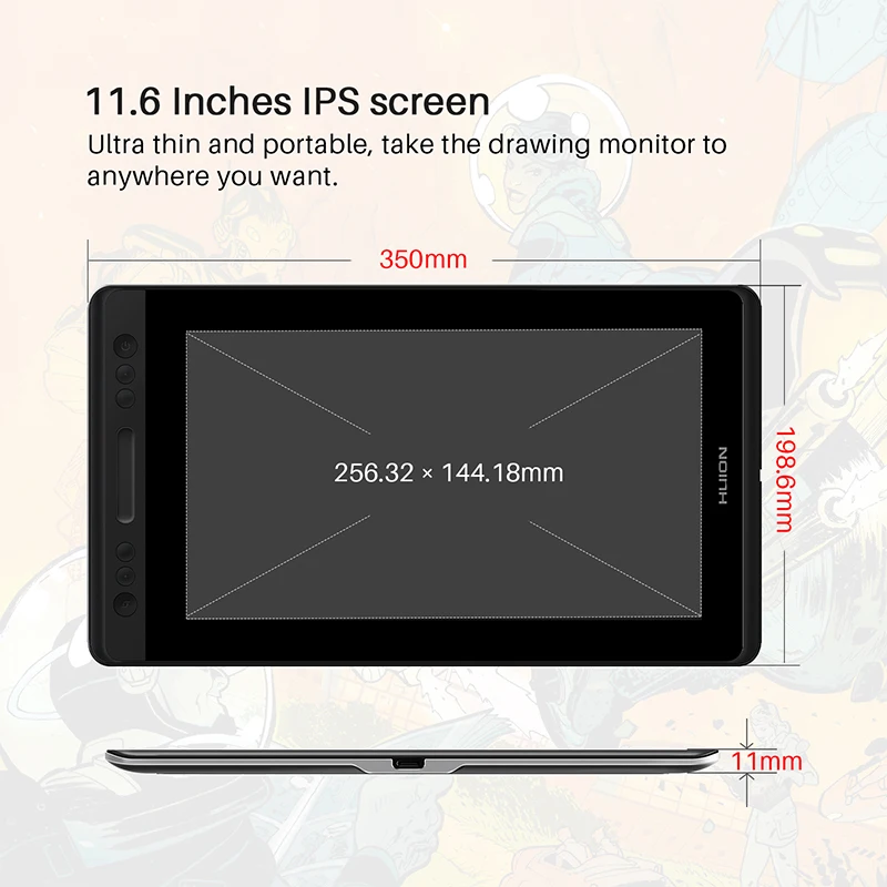 Графический планшет HUION Kamvas Pro 12/GT 116| |