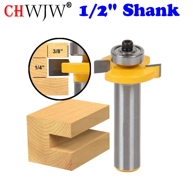 1pc 1/2&quot Shank Slotting Router Bit 1/4&quot Slot - Woodworking cutter Tenon Cutter for Tools | Инструменты
