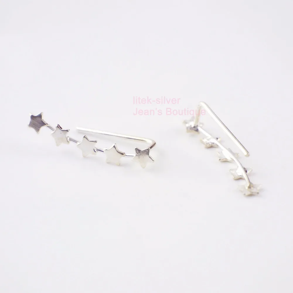 Женские серьги-каффы из серебра 925 пробы | Украшения и аксессуары