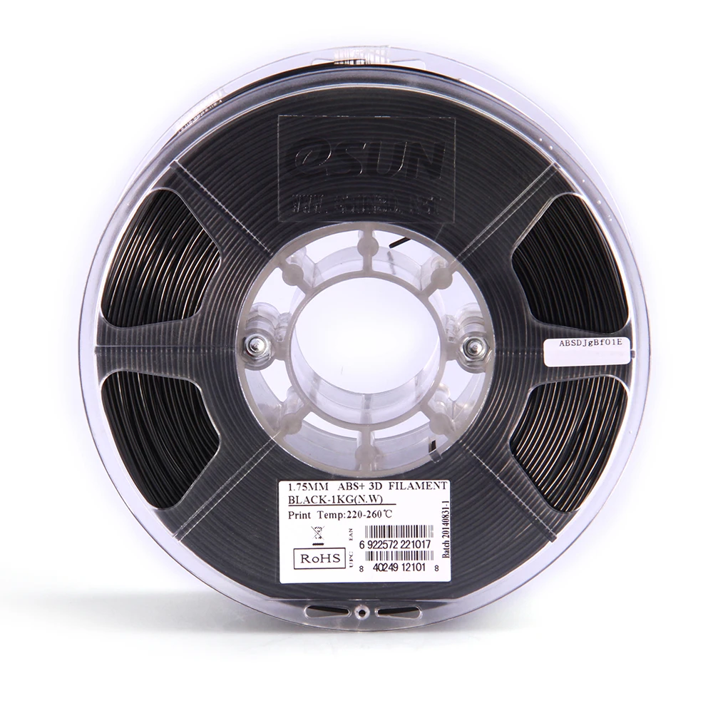 ESUN ABS+ 1,75 мм ABS 3d принтер нить 1 кг катушка 2.2lbs расходные материалы материал заправки 3d принтер материал нити