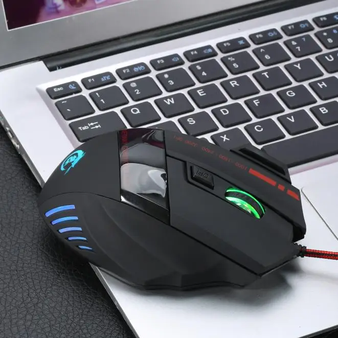 Лидер продаж 5500 DPI 7D светодиодный оптический USB Проводная профессиональная
