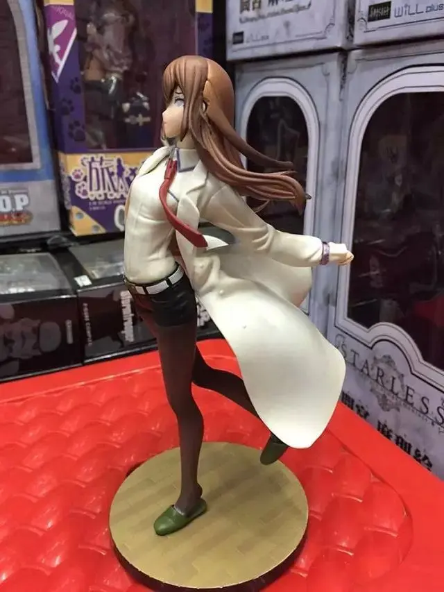 Белое пальто Makise Kurisu Steins Gate Christina Ver. Экшн фигурка из ПВХ с амином Игрушечная