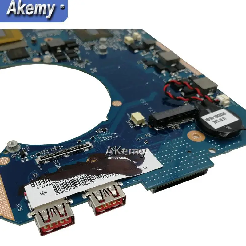 Akemy ROG GL702VT материнская плата для ноутбука For Asus GL702VS GL702V GL702 тест оригинальная I5-6300HQ