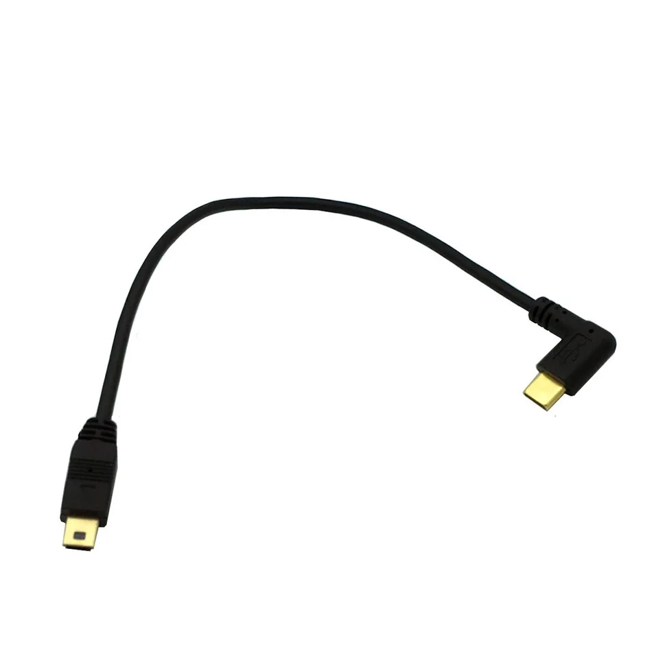 Позолоченный 90 градусов угол USB 3,1 Тип C штекер мини USB штекер кабель адаптер конвертер Прямая поставка