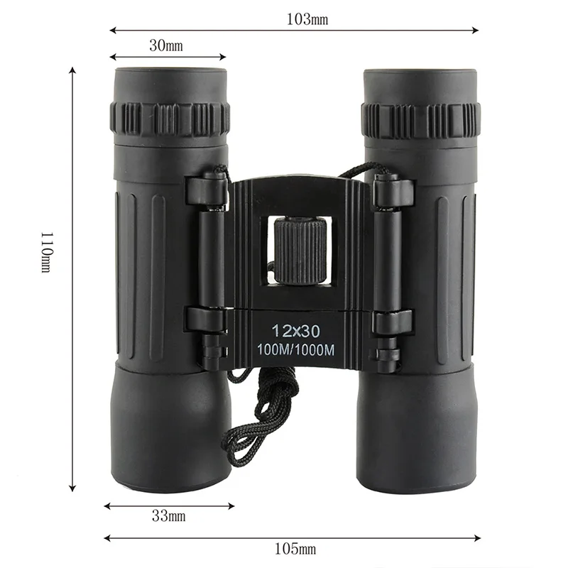Professional 12X30 1000M Sports Optics Binocular High Magnification Telescope Camping Hunting Spotting Scope For Birdwatching |