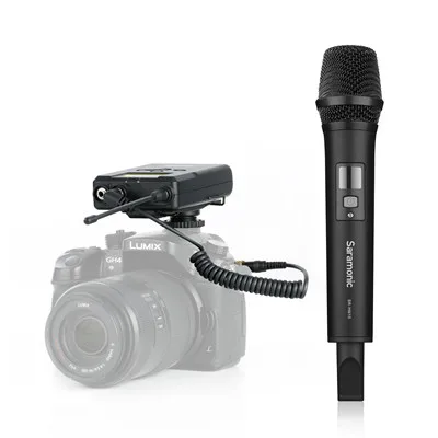 UwMic15A SaramonicWireless микрофонная система, UHF 15 канальный всенаправленный микрофон для DSLR камеры, видеокамеры, интервью, ENG - Цвет: UwMic15A