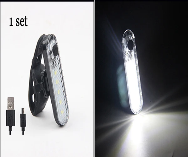 light white Велосипедный передний светильник, перезаряжаемый через USB, 500 люмен, двойной светодиодный светильник с бусинами, велосипедный светильник, водонепроницаемый велосипедный головной светильник, защитный светильник, наборы - Цвет: light white