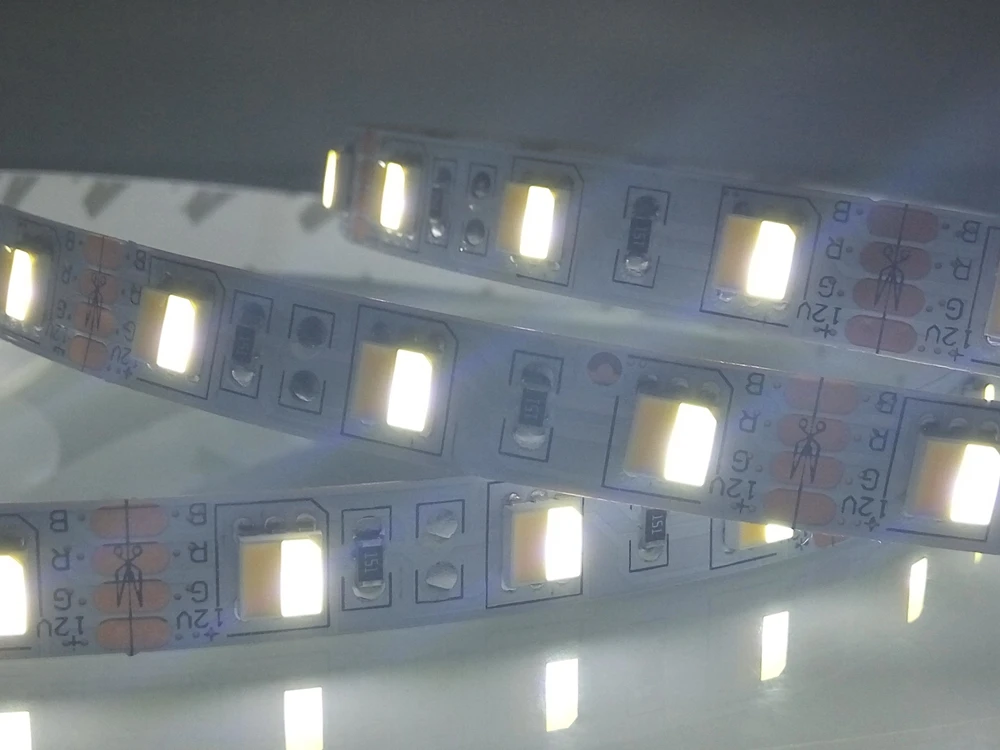 5050 Светодиодная лента CW/WW CCT светодиодная цветовая температура 5 м 2 цвета в 1Led