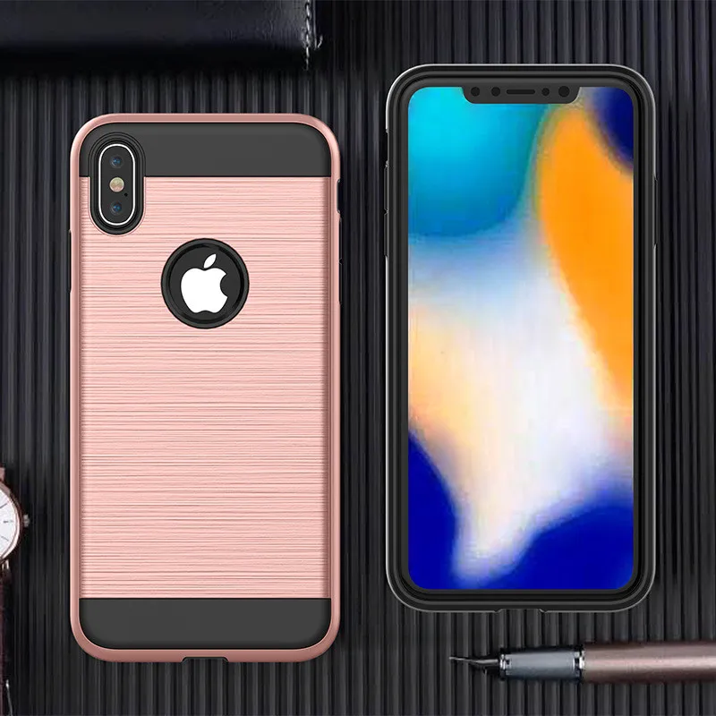 For Iphone X XS Max XR Case Luxury Hybrid Shockproof Tough Armor Rubber Hard Back Cover 8 7 6 6s Plus 5s Rugged Coque |