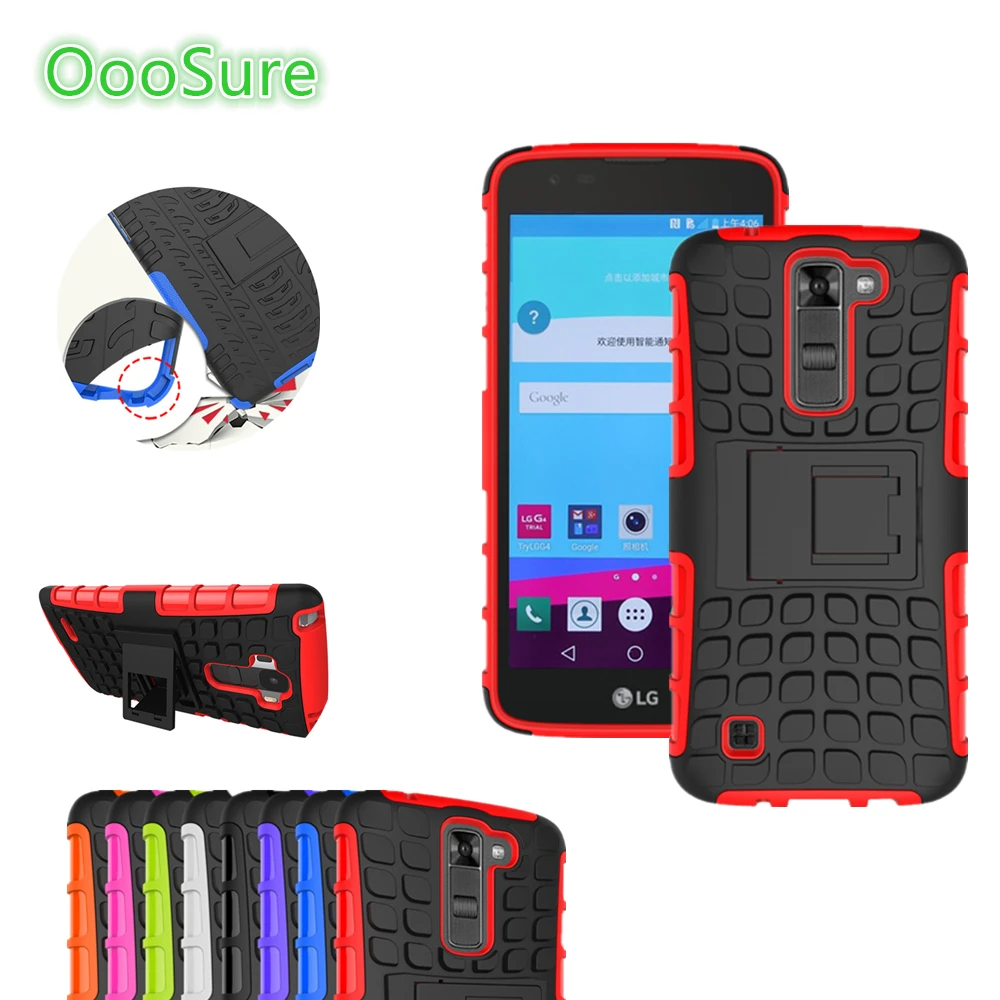 Oooosure для LG K7 M1 5 0 дюймов Coque Case Armor противоударные крышки Чехлы X210ds X210 MS330 K330